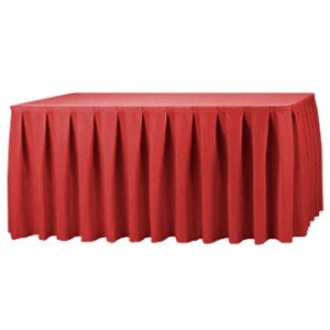 Box Pleat Table Skirt