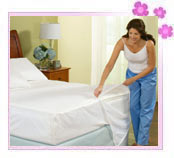 White Cotton Allergy Mattress Cover