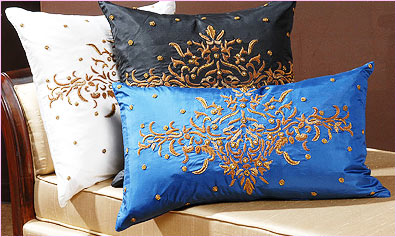 The Rich and Royal Zardozi Cushion Covers